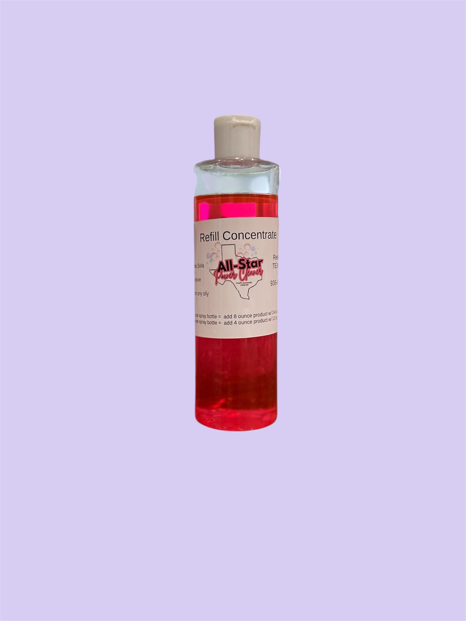 All Star Power Cleaner 8 Ounce Refill Concentrate